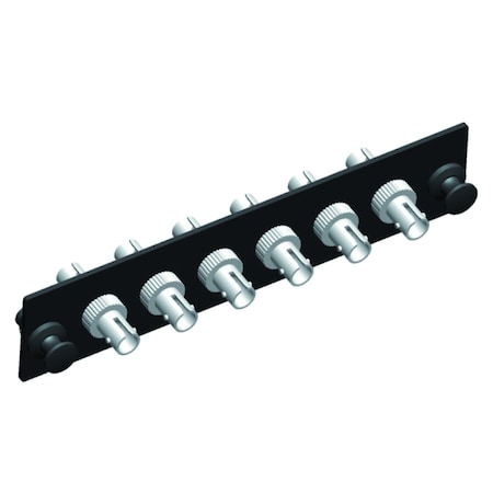 Quest Technology International St Adapter Strip - 6 Fiber, 6-Port, Multi-Mode Pb, 50 Or 62.5 NFO-4715